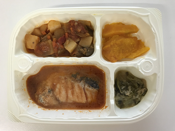 かなりやわらかめ宅配食 メルルーサーのオーロラソースがけ弁当
