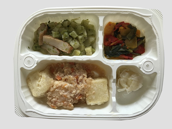 ちょっとやわらかめの宅配食　揚げ豆腐の肉味噌がけ弁当